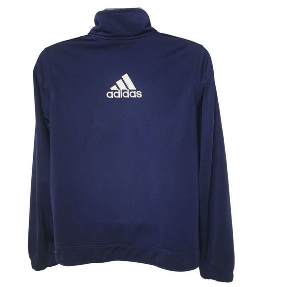 Adidas Adult Jacket Large Blue White Athletic Sports Vintage Jacket - Picture 2 of 6